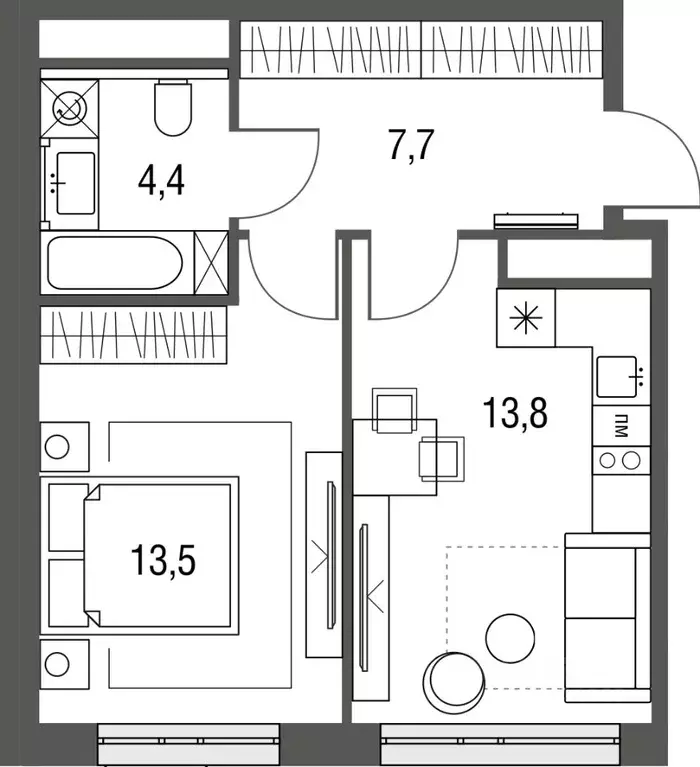 1-к кв. Москва Тагильская ул., 2к1 (39.4 м) - Фото 0