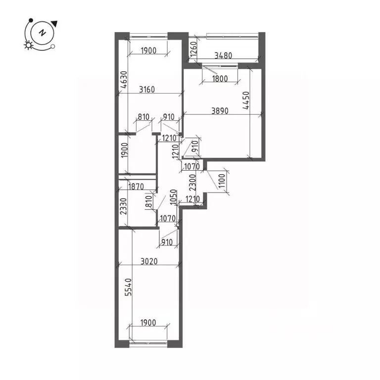 Студия Санкт-Петербург бул. Измайловский, 9 (33.4 м) - Фото 1