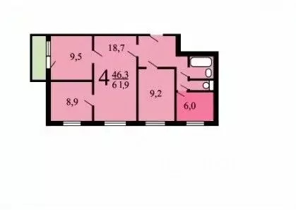 4-к кв. Москва Ярославское ш., 111К1 (61.9 м) - Фото 1