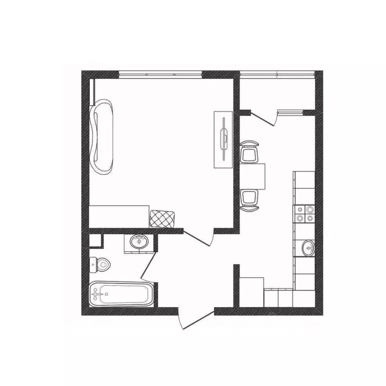 1-к кв. Саратовская область, Энгельс ул. Тельмана, 168 (37.2 м) - Фото 2