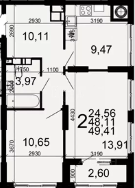 2-к кв. Рязанская область, Рязань Березовая ул., 5к1 (49.4 м) - Фото 1