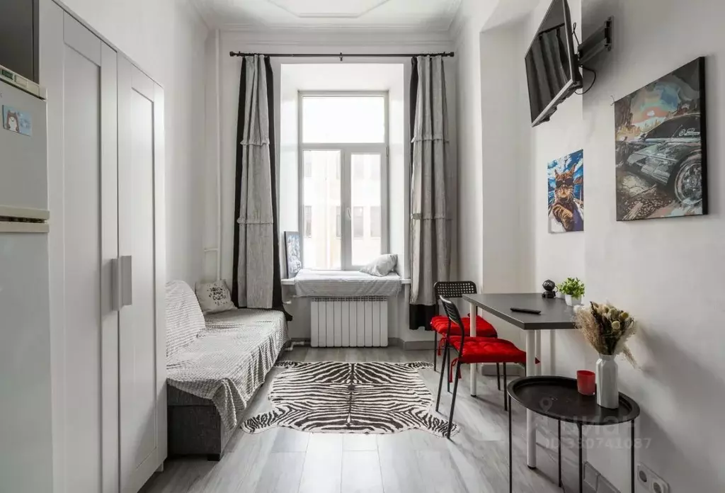 Студия Санкт-Петербург Верейская ул., 40 (24.0 м) - Фото 1