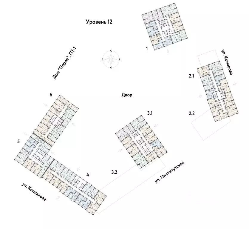 2-к кв. Московская область, Мытищи Страна.Парковая жилой комплекс ... - Фото 2