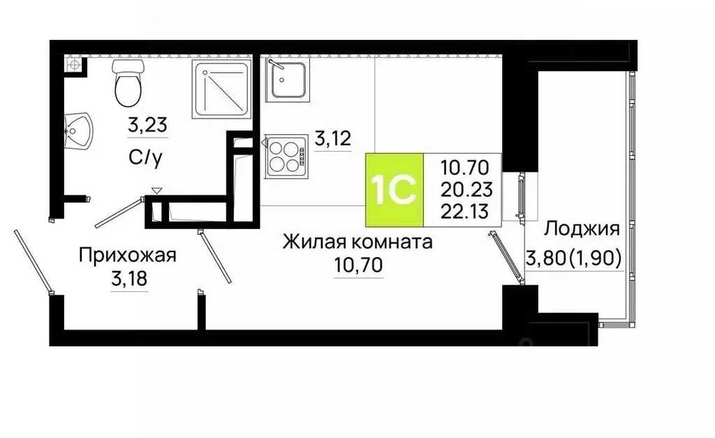 Студия Ростовская область, Ростов-на-Дону Нефтекачка кв-л, Октябрь ... - Фото 0