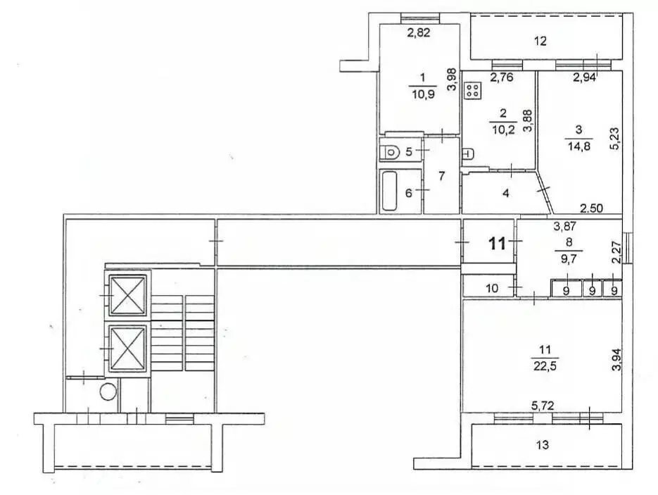 3-к кв. Челябинская область, Челябинск Прокатная ул., 26 (82.4 м) - Фото 1