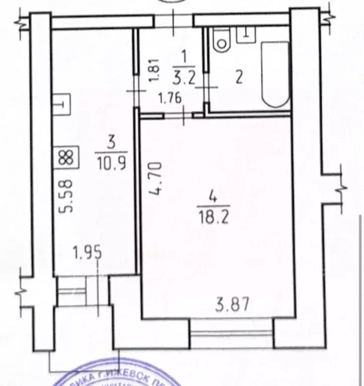 1-к кв. Удмуртия, Ижевск ул. Тимирязева, 9 (35.6 м) - Фото 2