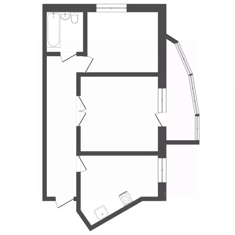 2-к кв. Пермский край, Пермь ул. Липатова, 22 (53.0 м) - Фото 0