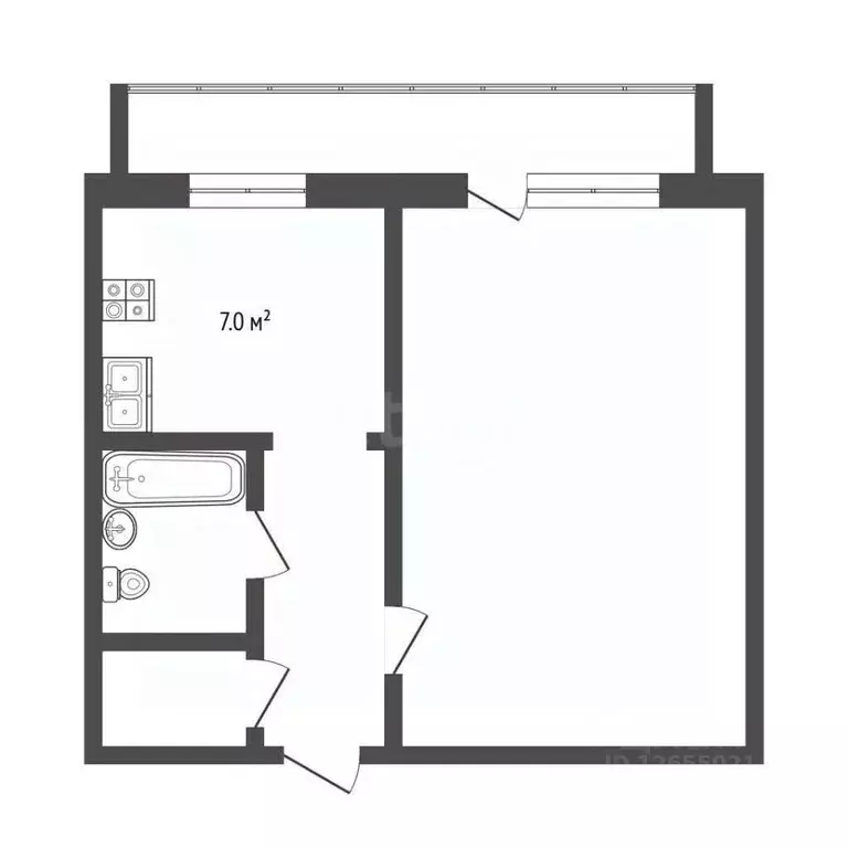 1-к кв. Костромская область, Кострома пос. Первомайский, ул. Боровая, ... - Фото 2