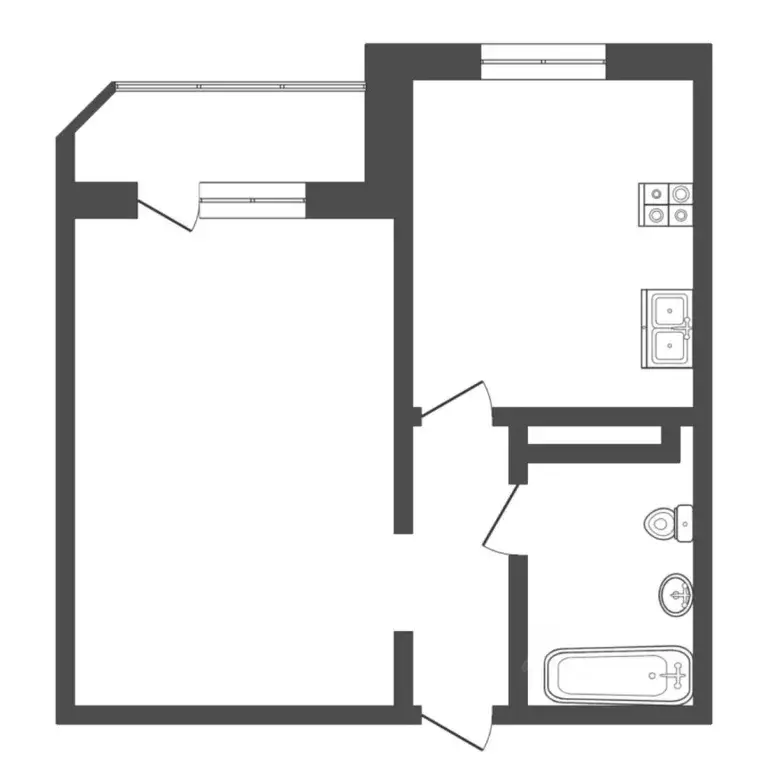 1-к кв. Тюменская область, Тюмень Кремлевская ул., 85 (43.3 м) - Фото 2