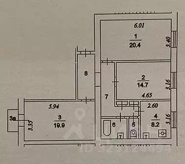 3-к кв. Москва Малый Тишинский пер., 14-16С2 (84.0 м) - Фото 2