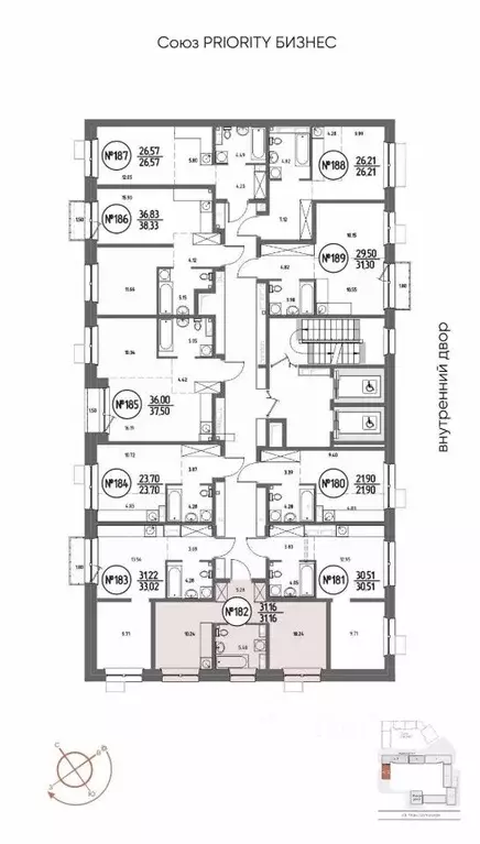 1-к кв. Иркутская область, Иркутск Макс жилой комплекс (31.16 м) - Фото 2