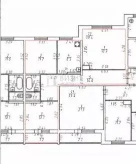 3-к кв. Татарстан, Нижнекамск ул. Фикрята Табеева, 9 (69.4 м) - Фото 1