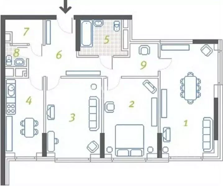 3-к кв. Московская область, Балашиха ул. Твардовского, 40 (84.0 м) - Фото 1