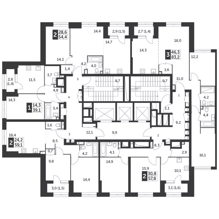 2-к кв. Москва ул. Вильгельма Пика, 1 (54.4 м) - Фото 1