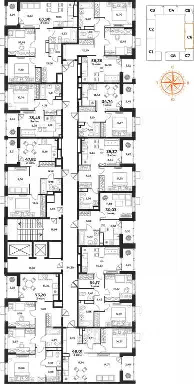 2-к кв. Хабаровский край, Хабаровск Брянский пер. (35.49 м) - Фото 2