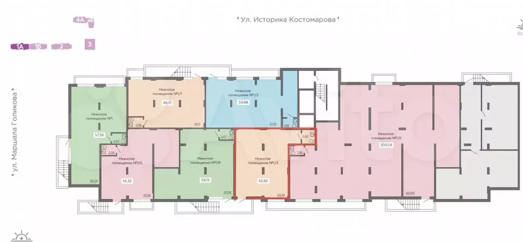 Свободного назначения, 52.82 м - Фото 1