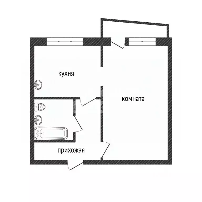 1-к кв. Кемеровская область, Ленинск-Кузнецкий Топкинская ул., 148/3 ... - Фото 2