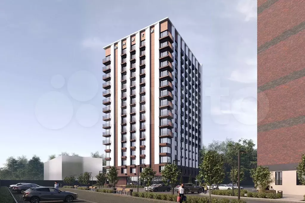 Апартаменты-студия, 27,6 м, 5/16 эт. - Фото 0