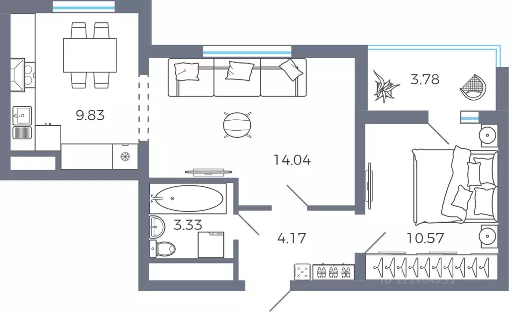 2-к кв. Самарская область, Волжский район, Лопатино с/пос, пос. ... - Фото 0
