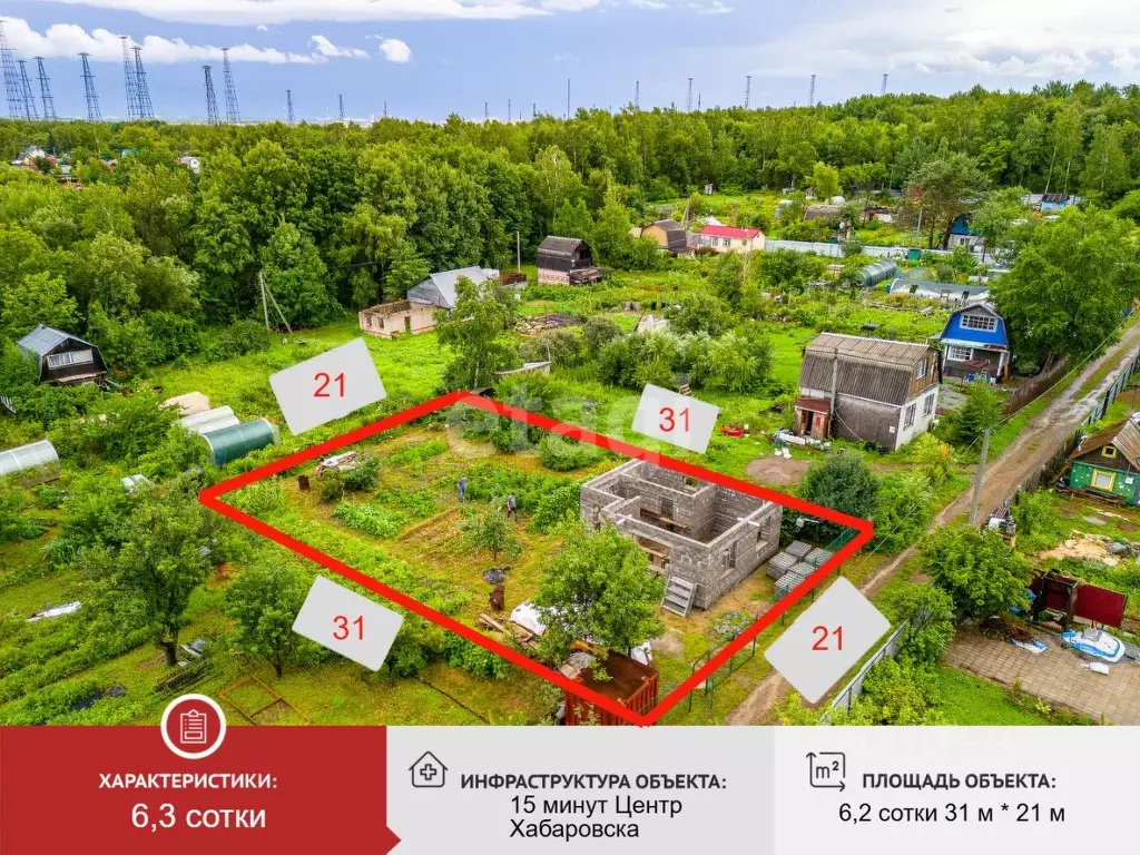 Дом в Хабаровский край, Хабаровск Энергостроитель садовое ... - Фото 1