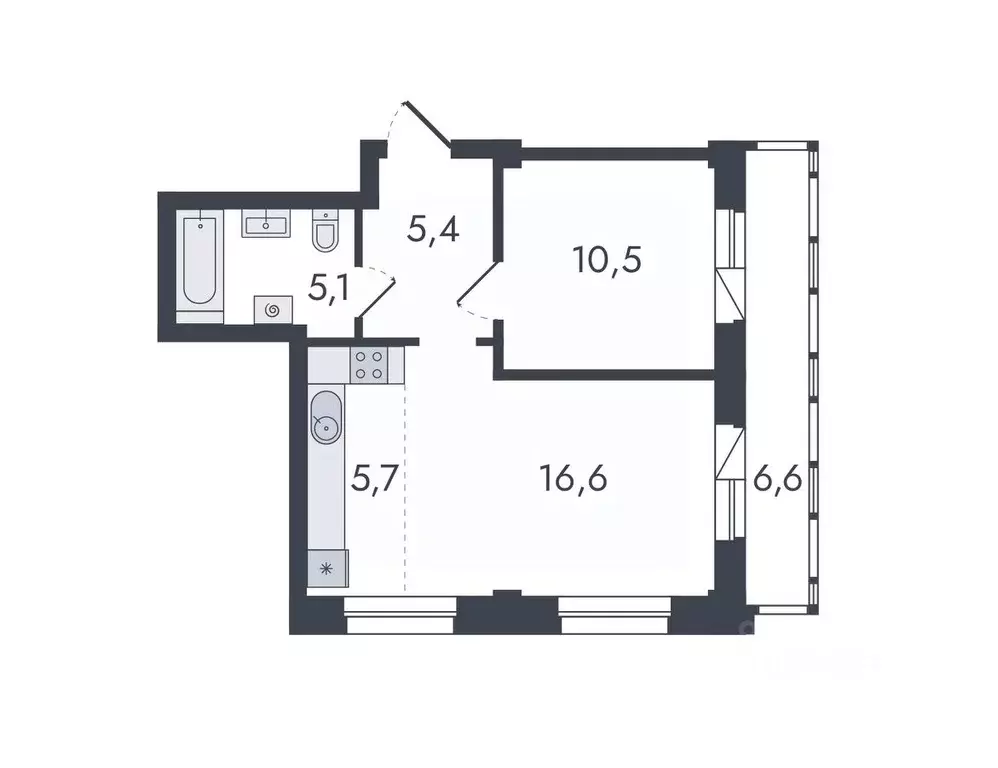 2-к кв. Кировская область, Киров ул. Чистопрудненская, 13 (49.9 м) - Фото 0