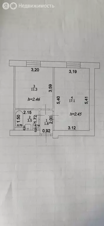 1-комнатная квартира: Казань, улица Дементьева, 7А (33.7 м) - Фото 1