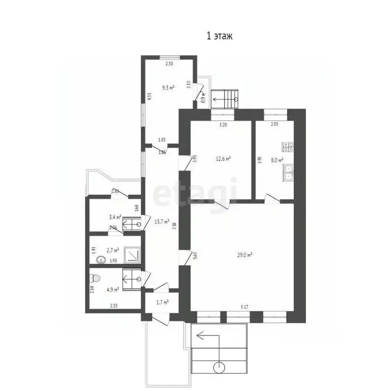Дом в Севастополь ул. Нефедова, 8 (90 м) - Фото 1
