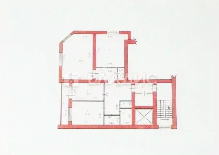 3-к кв. Пензенская область, Пенза Коммунистическая ул., 41б (118.2 м) - Фото 2