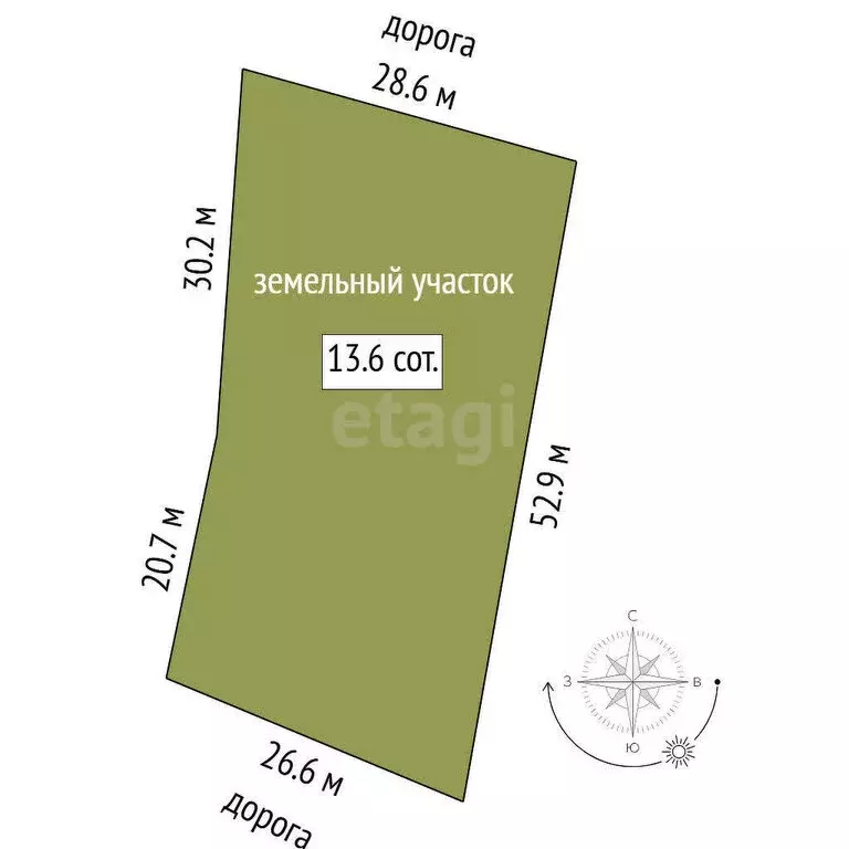 Участок в село Кулаково, улица Дмитрия Минулина (13.63 м) - Фото 0
