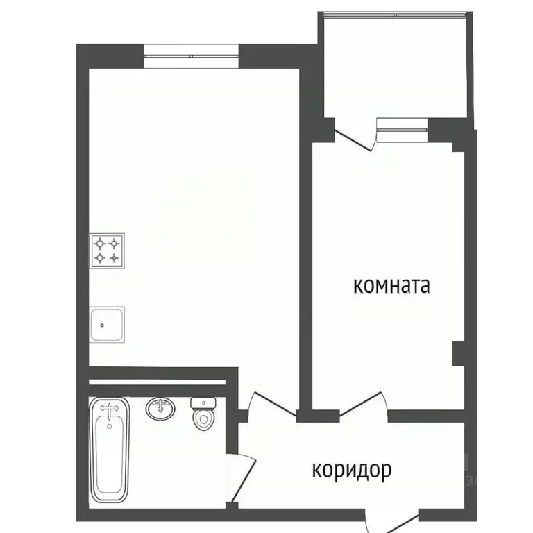 2-к кв. Краснодарский край, Сочи Больничный Городок мкр, пер. ... - Фото 1