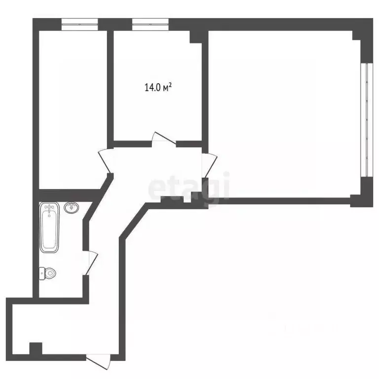 2-к кв. Московская область, Лыткарино Коммунистическая ул., 53 (93.0 ... - Фото 1