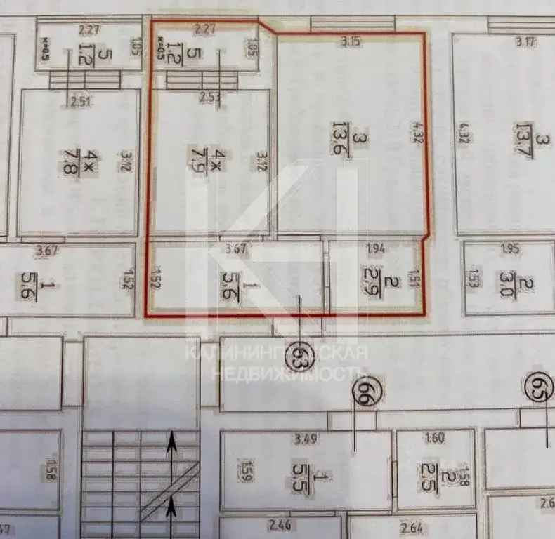 1-к кв. Калининградская область, Пионерский ул. Прибрежная, 21к1 (31.2 ... - Фото 2