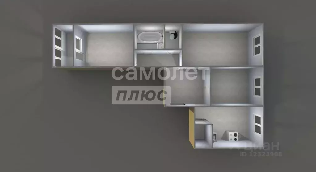 3-к кв. Московская область, Балашиха ул. 40 лет Победы, 3 (61.7 м) - Фото 2