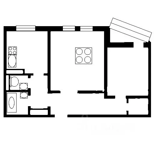 2-к кв. Москва Фестивальная ул., 30к2 (58.0 м) - Фото 1