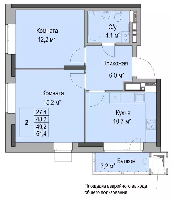 2-к кв. Удмуртия, Ижевск Южный жилрайон, Леонов Дом Героев жилой ... - Фото 0