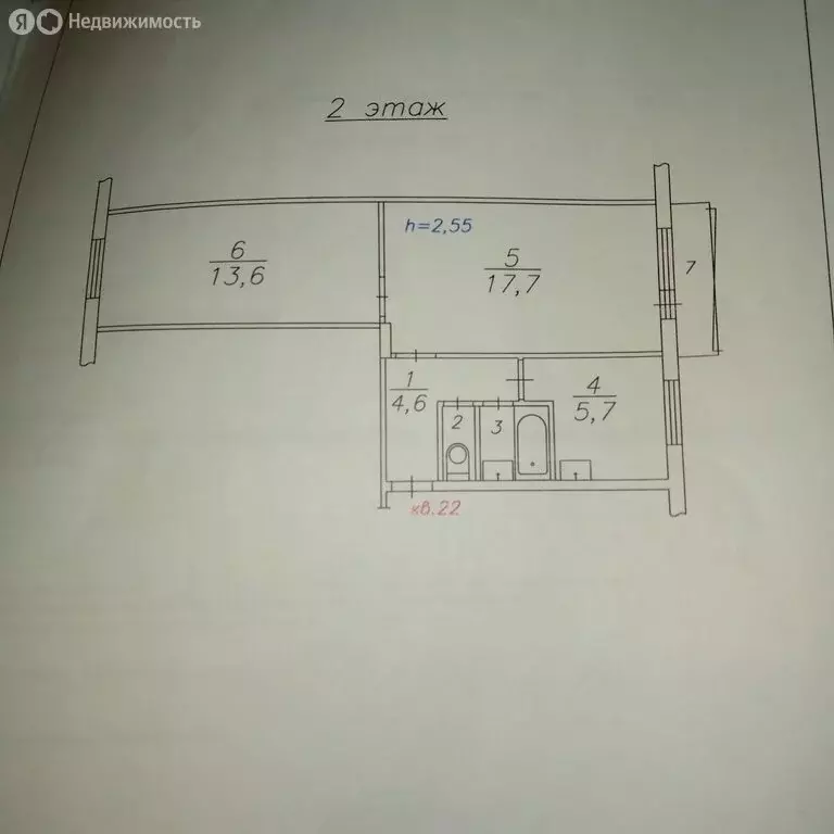 2-комнатная квартира: Красноярск, Спортивная улица, 184 (45 м) - Фото 2