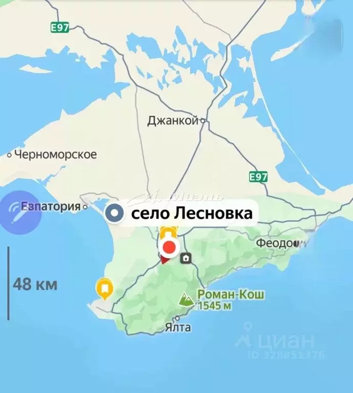 Участок в Крым, Сакский район, с. Лесновка  (6.0 сот.) - Фото 1