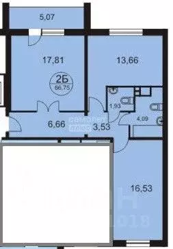 2-к кв. Челябинская область, Челябинск ул. Мамина, 5Б (67.0 м) - Фото 1