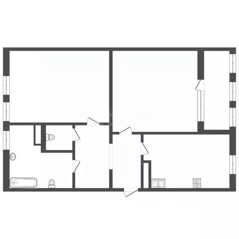 2-к кв. Севастополь ул. Комбрига Потапова, 24 (60.4 м) - Фото 1