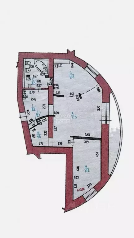 2-к кв. Алтайский край, Барнаул Партизанская ул., 44 (81.0 м) - Фото 2
