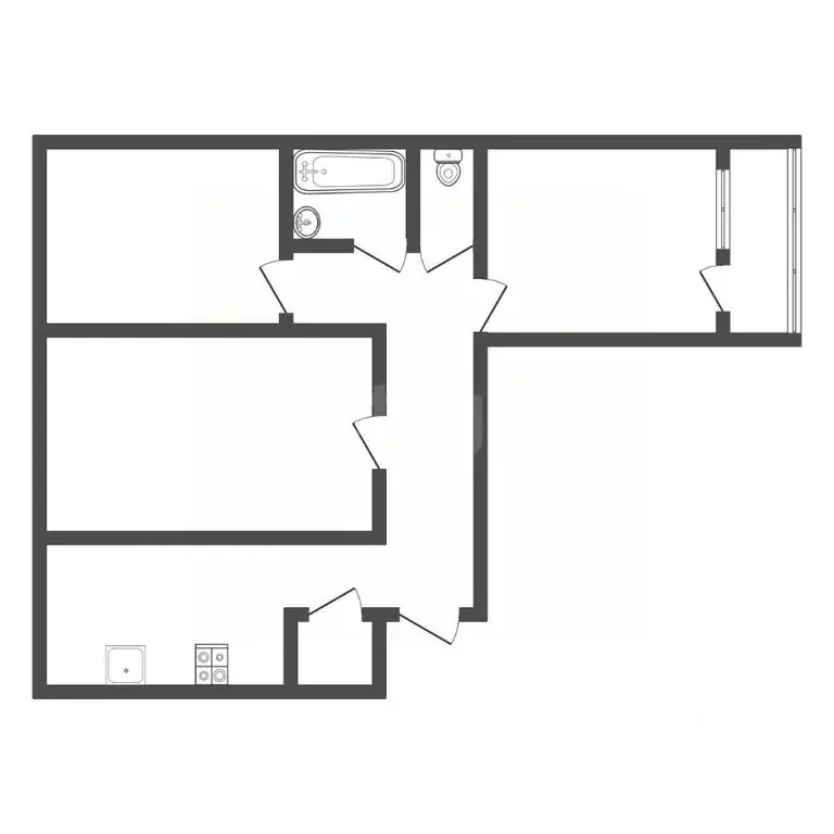 3-к кв. Владимирская область, Ковров Сосновая ул., 25 (66.0 м) - Фото 1