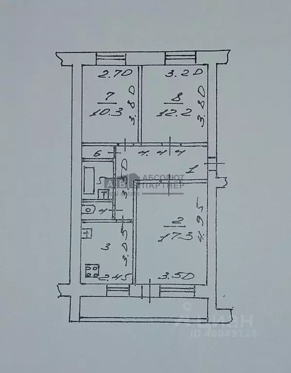 3-к кв. Новгородская область, Великий Новгород Новолучанская ул., 28 ... - Фото 2