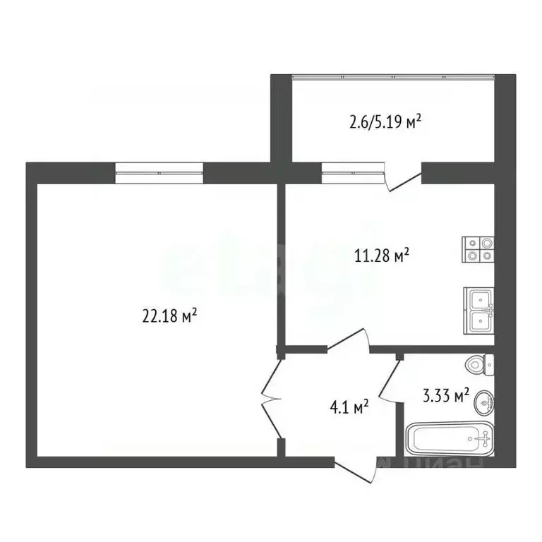 1-к кв. Марий Эл, Йошкар-Ола городской округ, с. Семеновка ул. ... - Фото 1