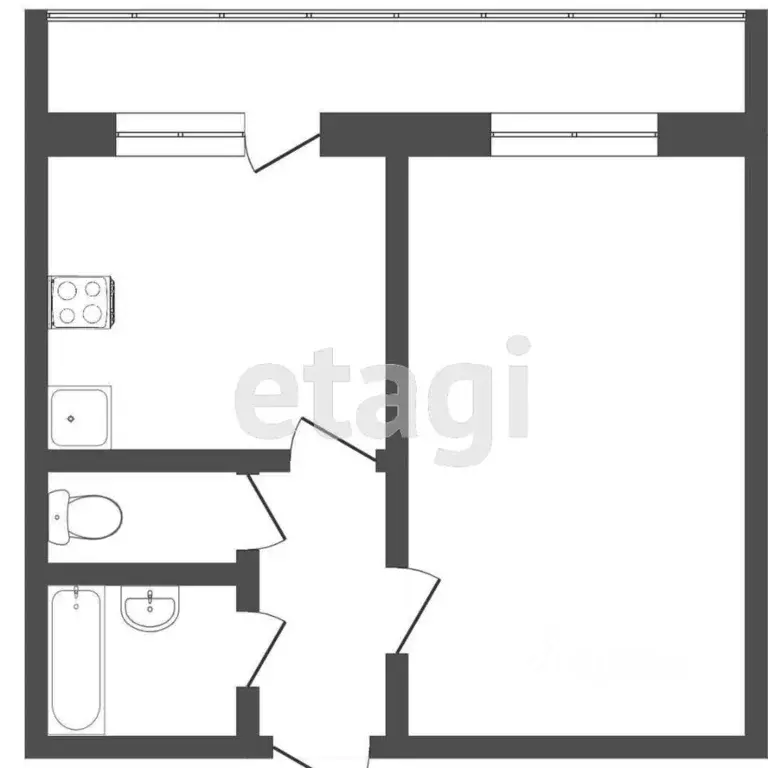 1-к кв. Санкт-Петербург Петровская наб., 2к2 (58.4 м) - Фото 1