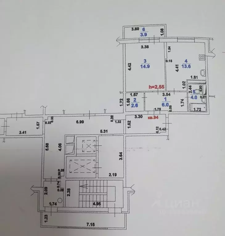 1-к кв. Краснодарский край, Краснодар ул. Имени Калинина, 350/3 (45.0 ... - Фото 1