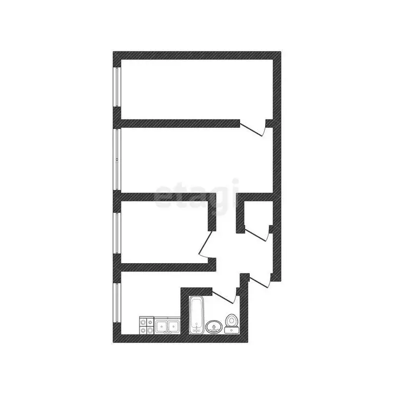 3-комнатная квартира: Бийск, Советская улица, 74 (55.4 м) - Фото 1