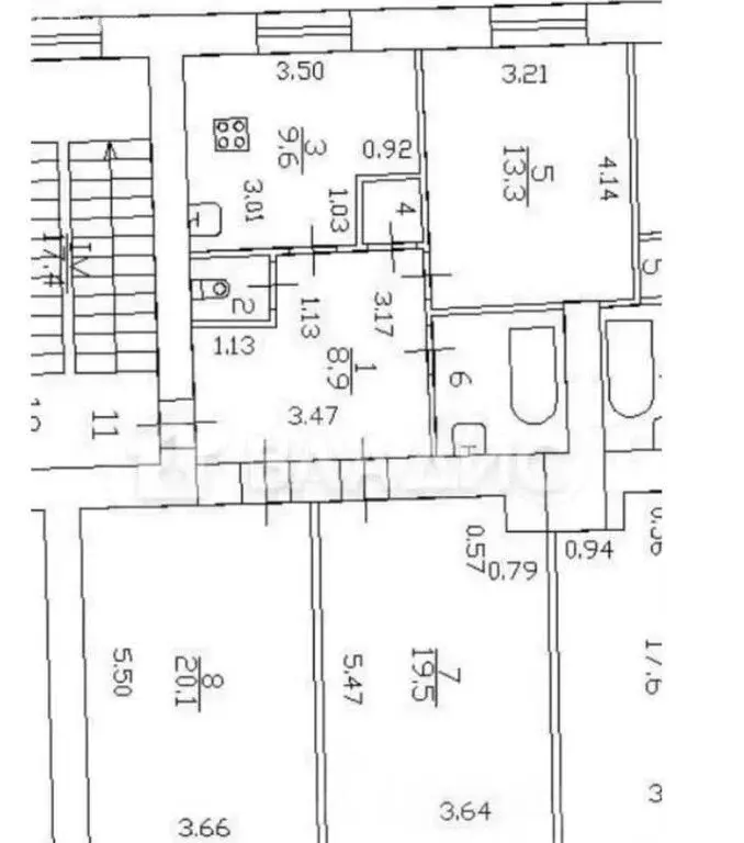 3-комнатная квартира: Санкт-Петербург, Наличная улица, 17 (77.5 м) - Фото 2