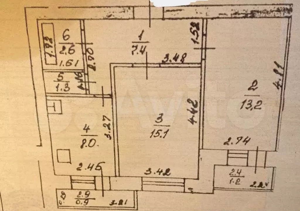 2-к. квартира, 47 м, 1/10 эт. - Фото 0