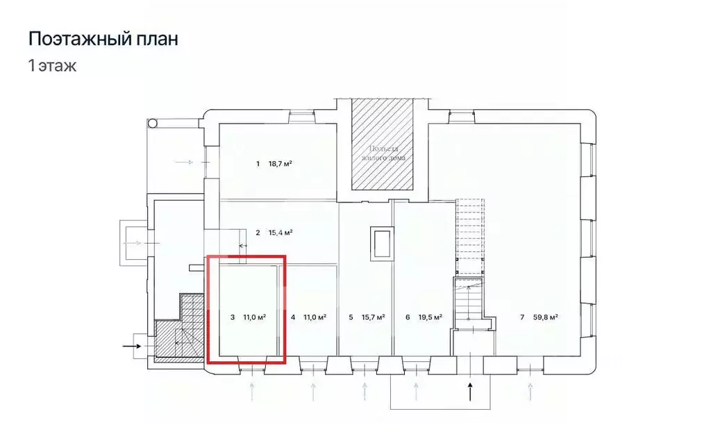 Помещение свободного назначения в Москва Бауманская ул., 33/2С3 (11 м) - Фото 2