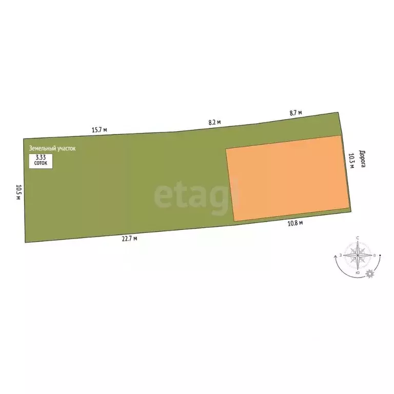 Дом в Тамбовская область, Тамбов Оренбургская ул., 24А (53 м) - Фото 1